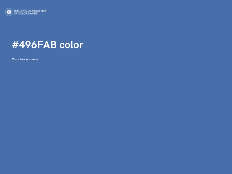 #496FAB color image