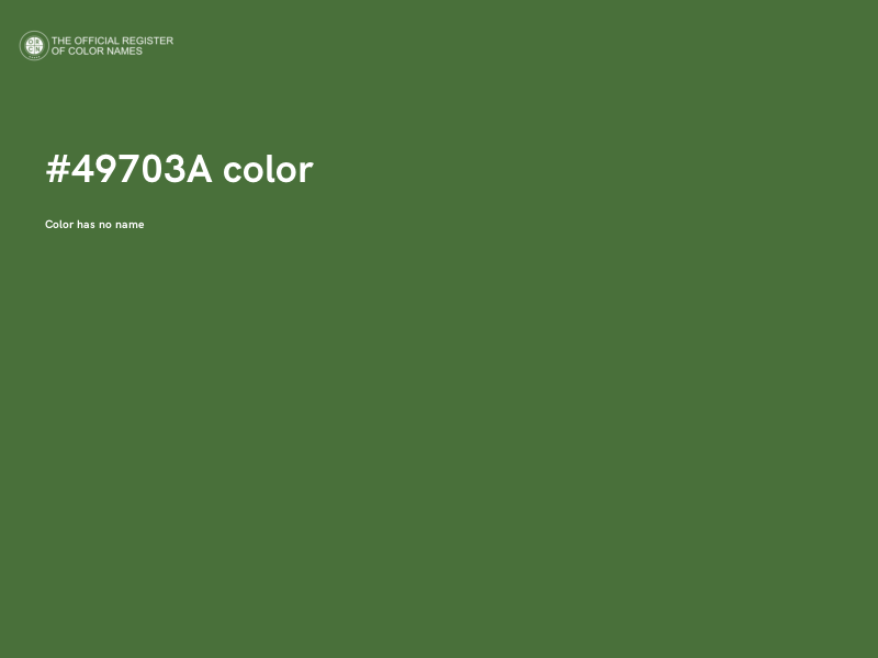 #49703A color image