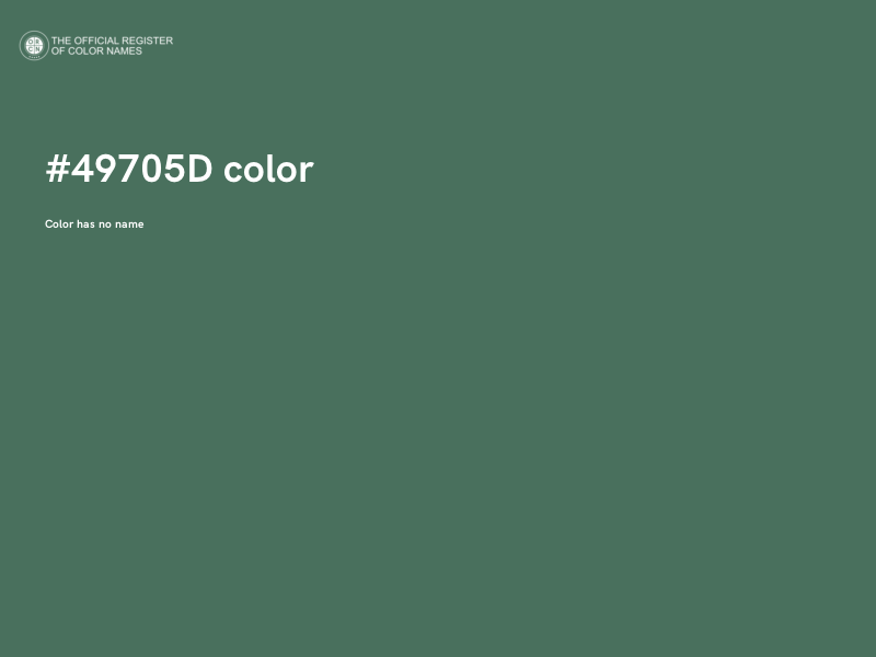 #49705D color image