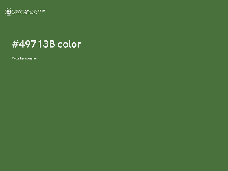 #49713B color image