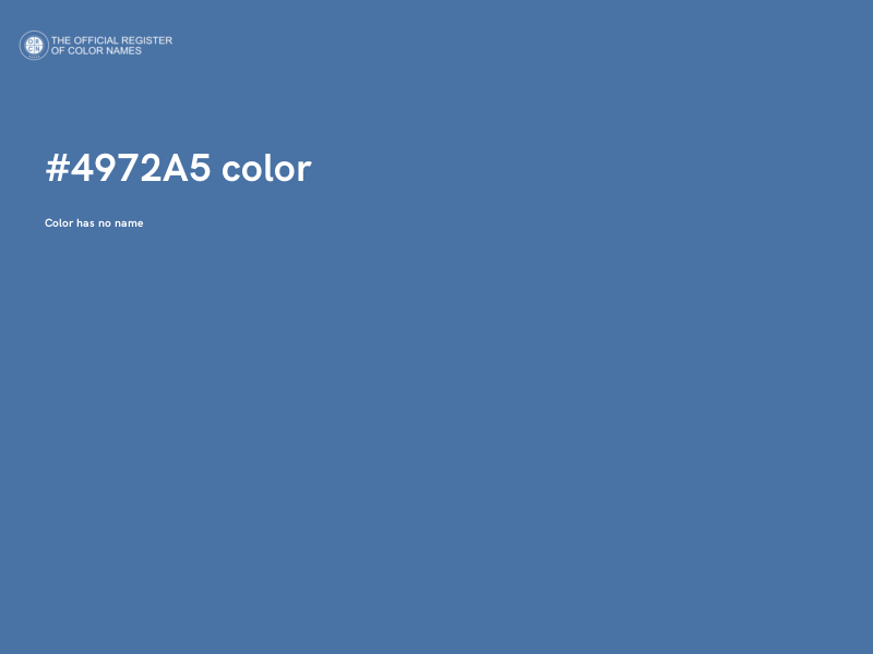 #4972A5 color image