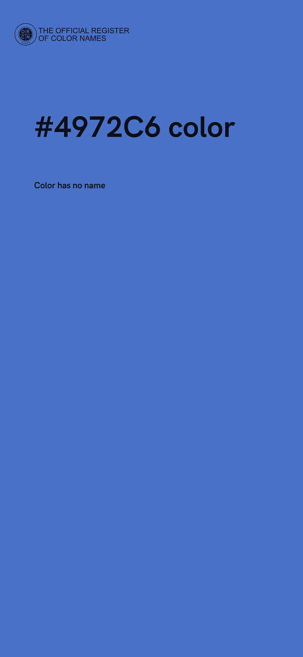 #4972C6 color image