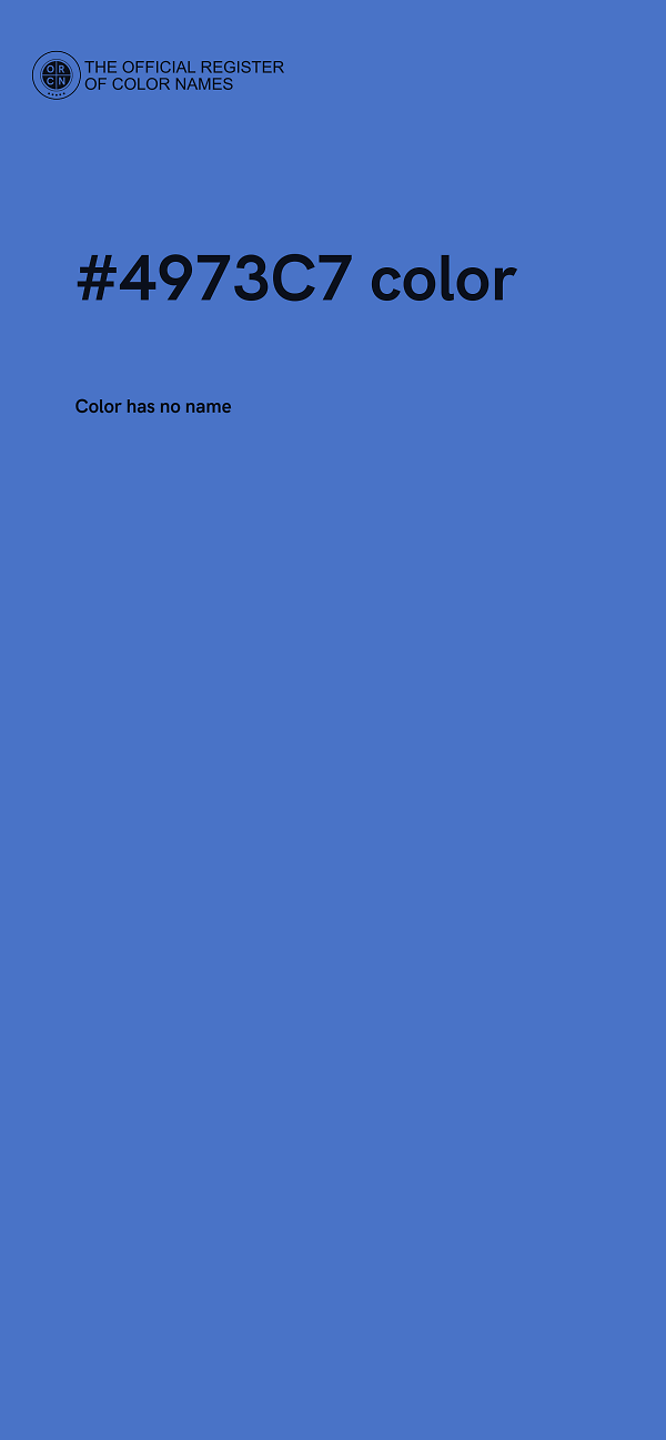 #4973C7 color image