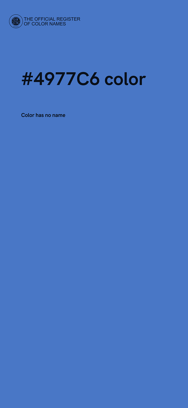 #4977C6 color image
