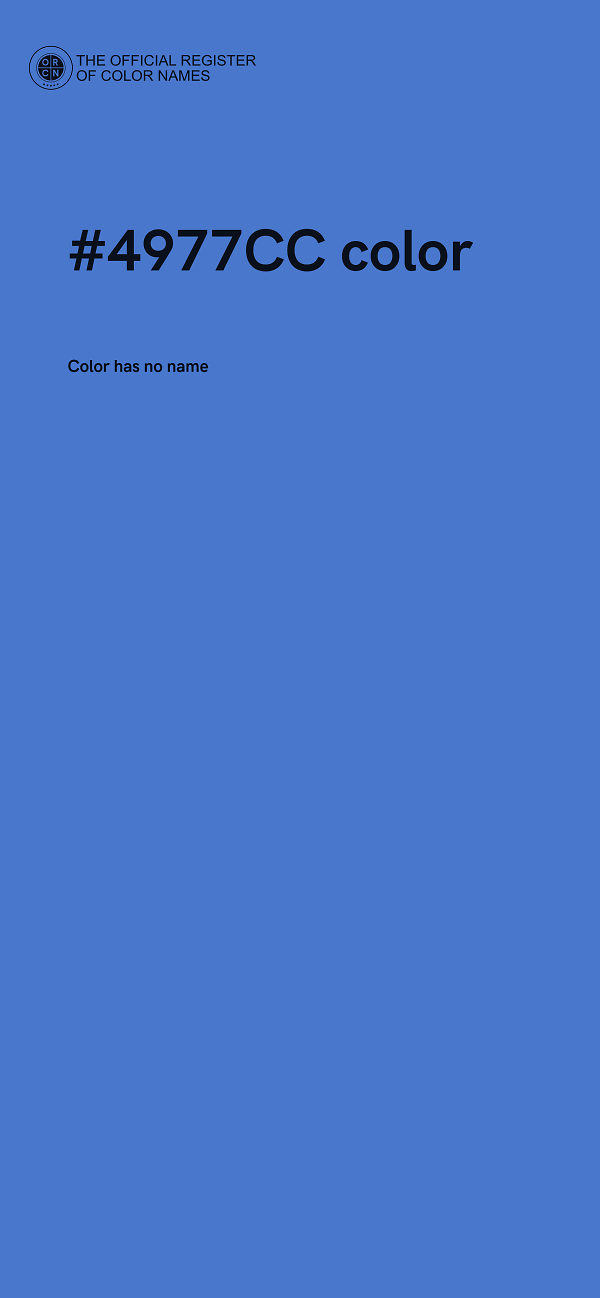 #4977CC color image