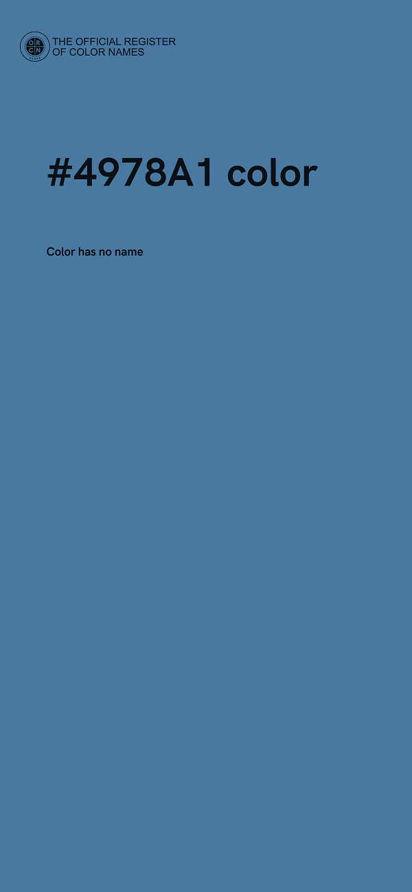#4978A1 color image