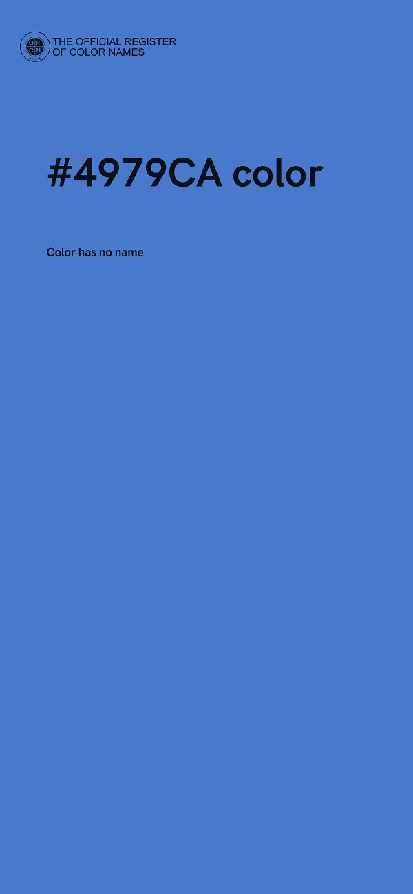 #4979CA color image