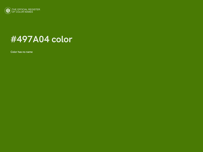 #497A04 color image
