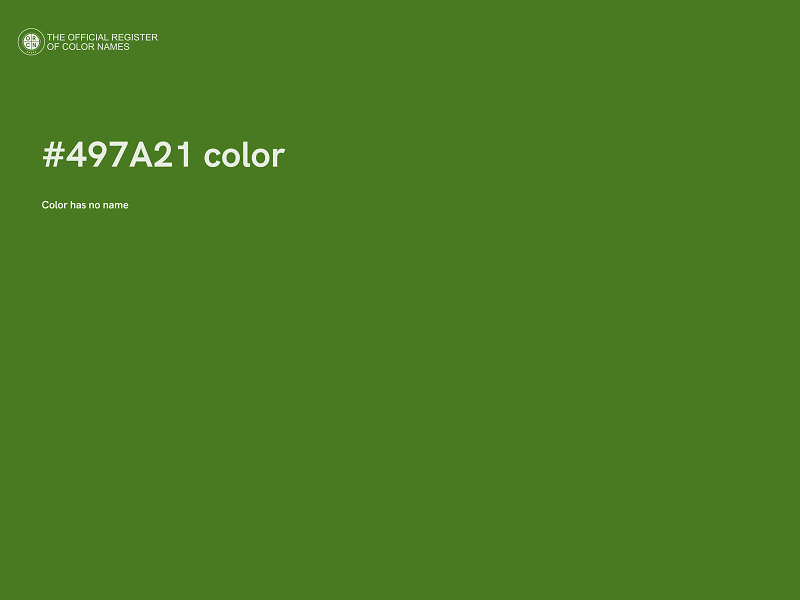 #497A21 color image