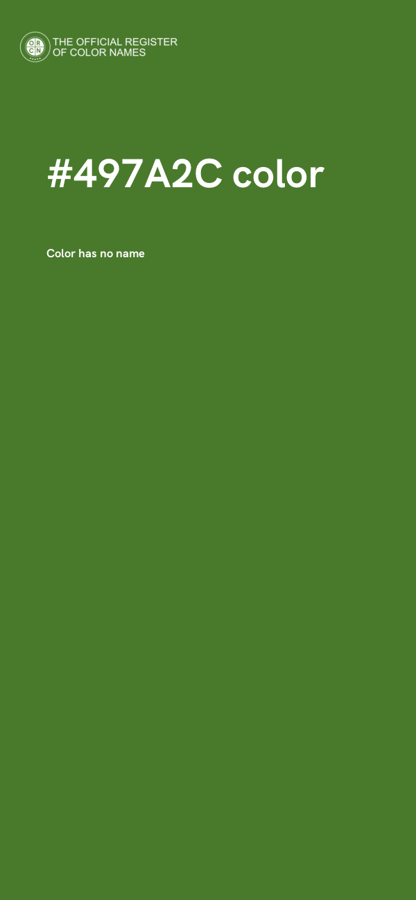 #497A2C color image