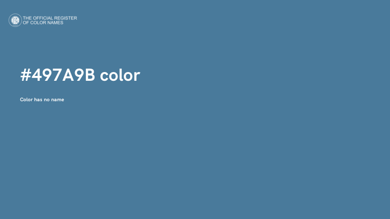 #497A9B color image