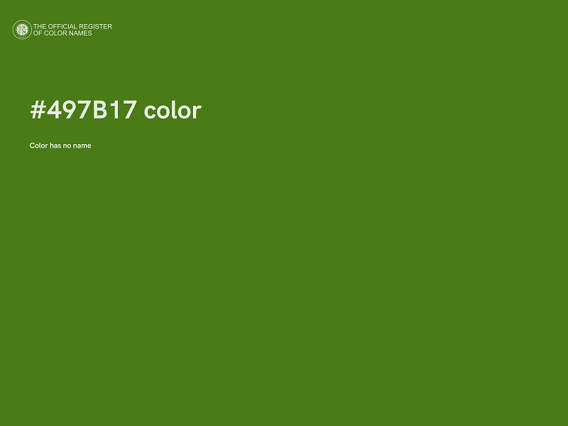 #497B17 color image