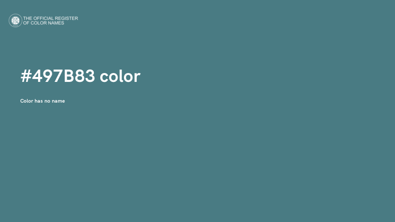 #497B83 color image