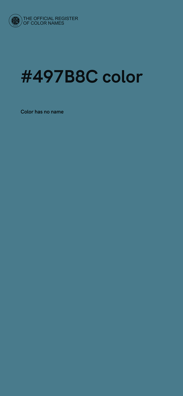 #497B8C color image