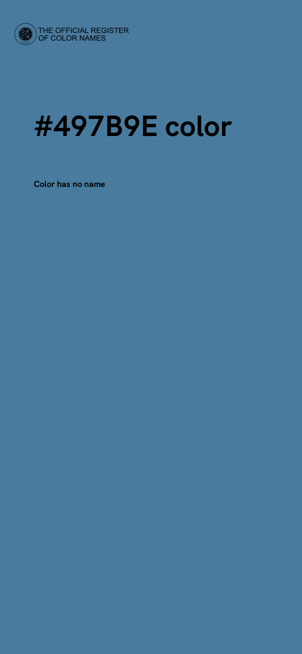 #497B9E color image