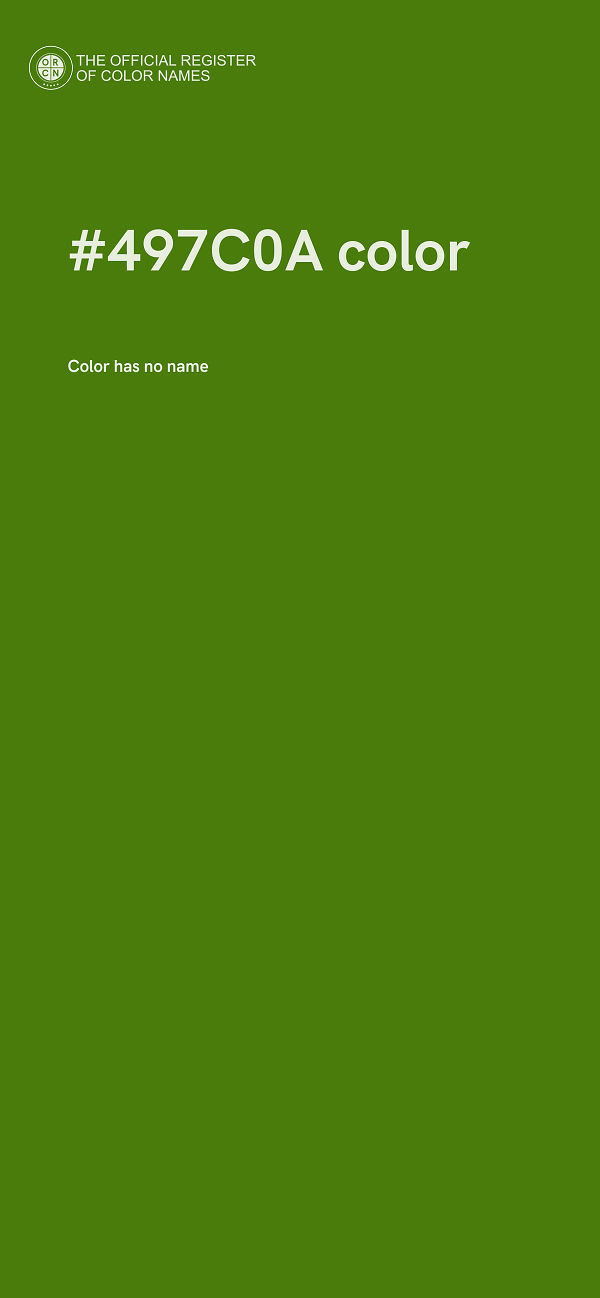 #497C0A color image