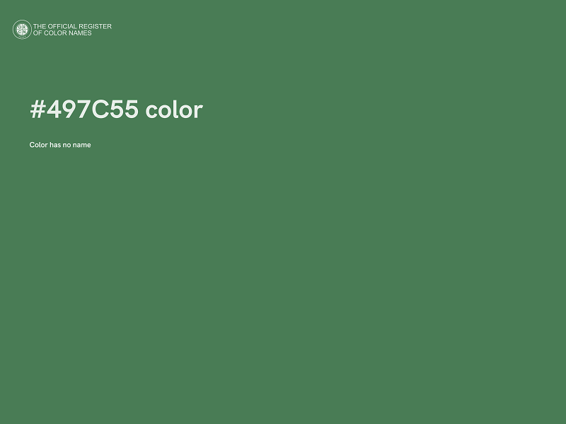 #497C55 color image