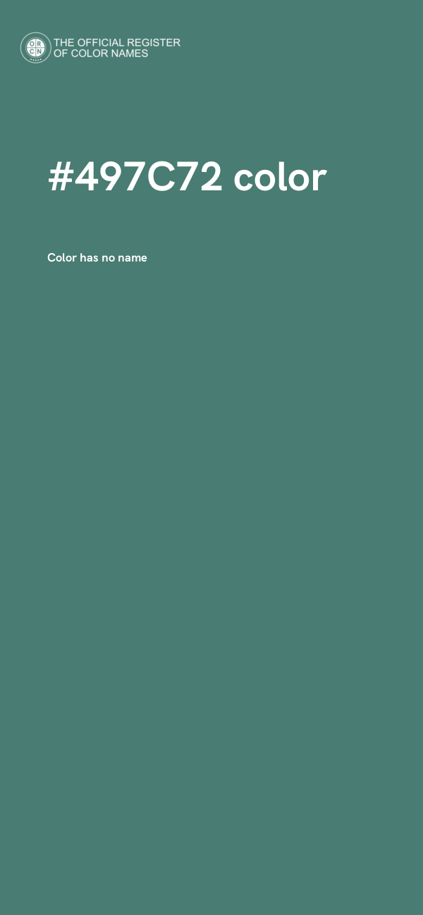 #497C72 color image