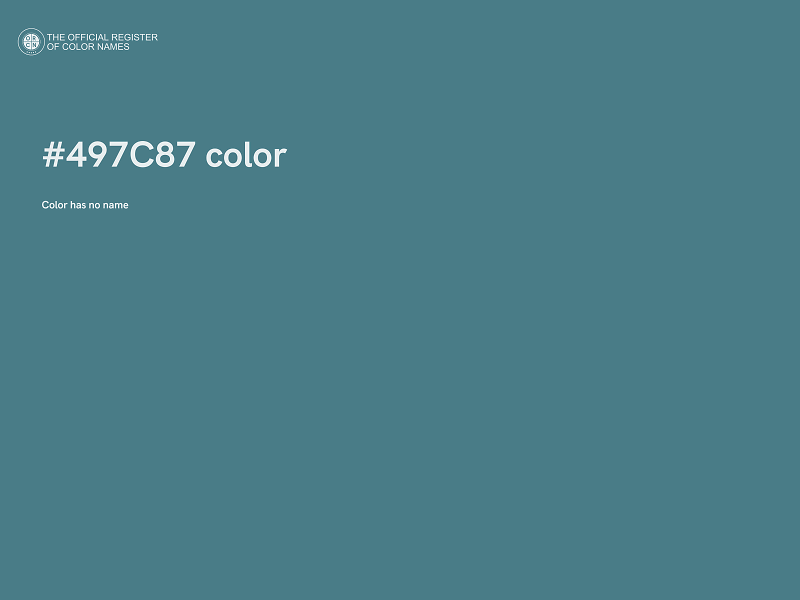 #497C87 color image