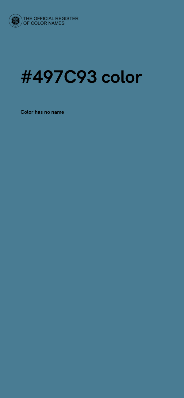 #497C93 color image