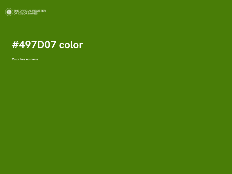 #497D07 color image