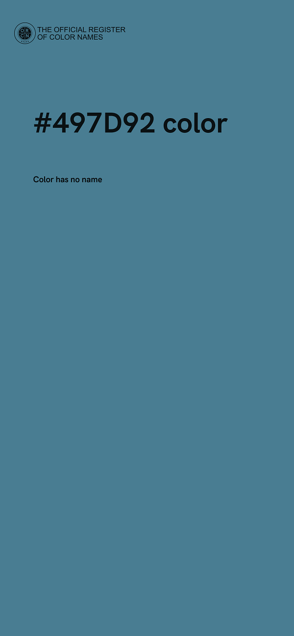 #497D92 color image