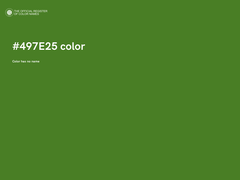 #497E25 color image