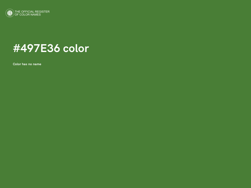 #497E36 color image