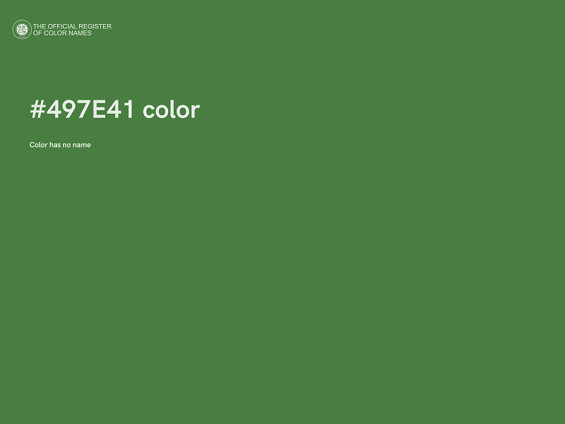 #497E41 color image