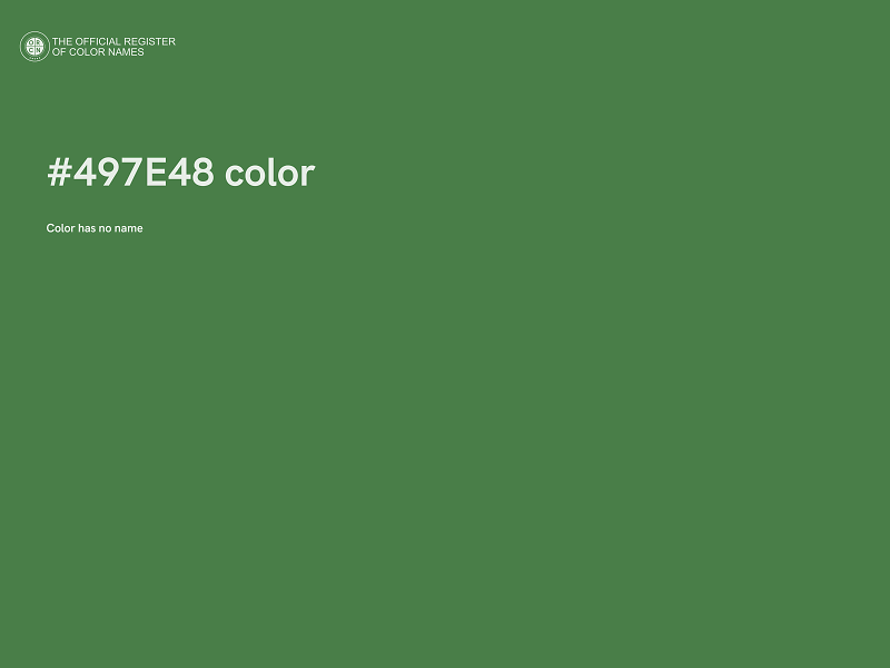#497E48 color image