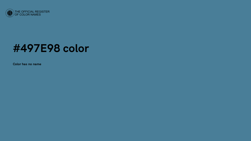 #497E98 color image