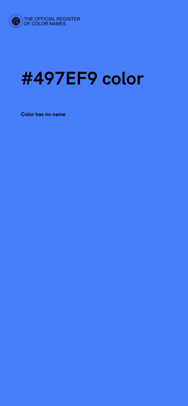 #497EF9 color image