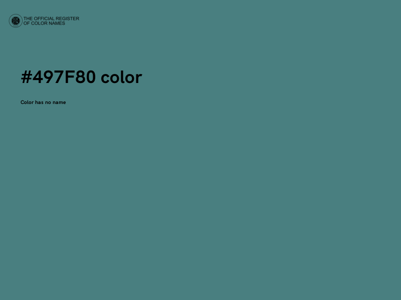 #497F80 color image