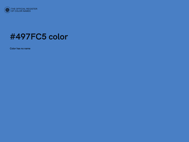 #497FC5 color image