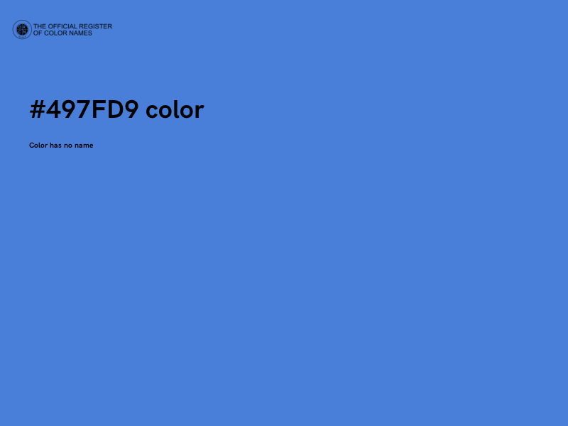 #497FD9 color image