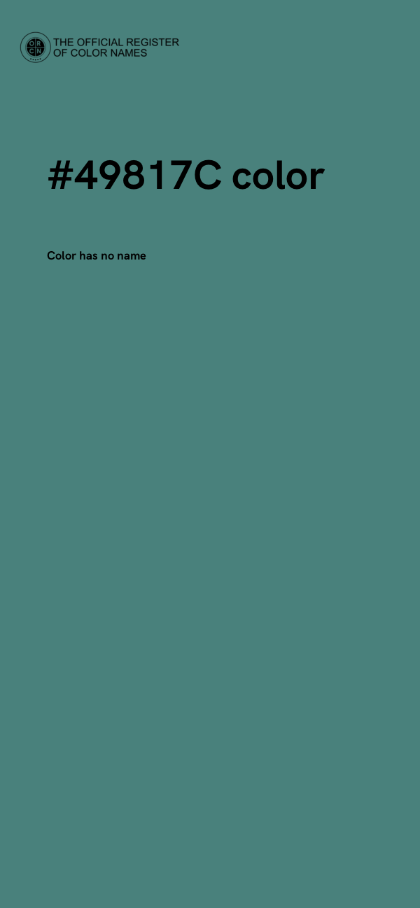 #49817C color image