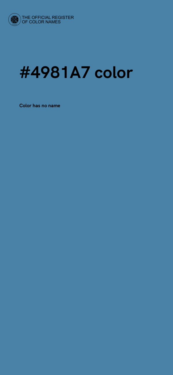 #4981A7 color image