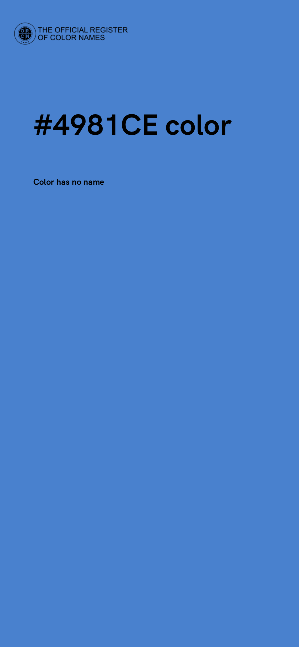 #4981CE color image