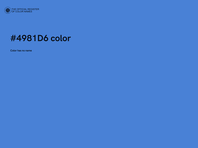 #4981D6 color image