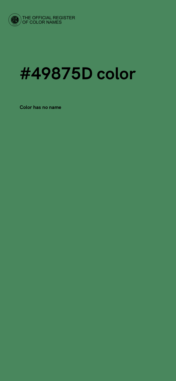 #49875D color image
