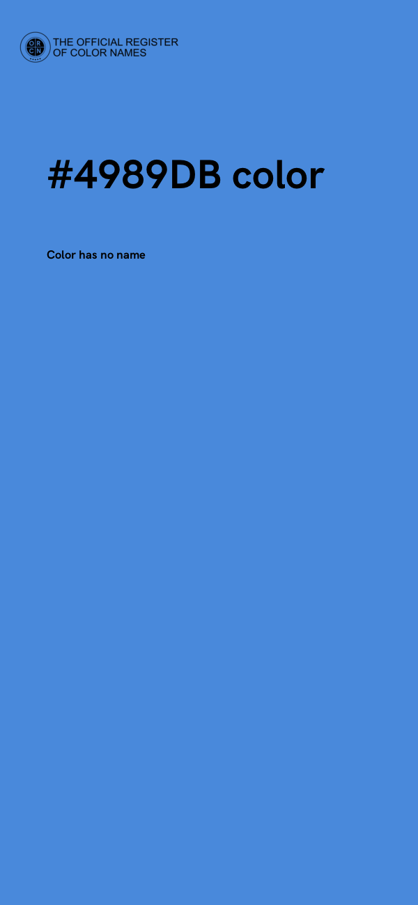#4989DB color image