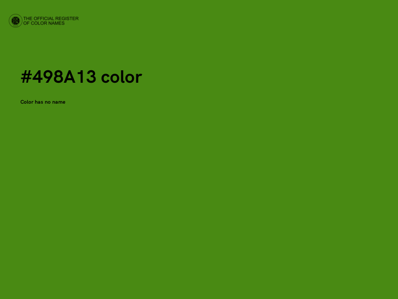#498A13 color image