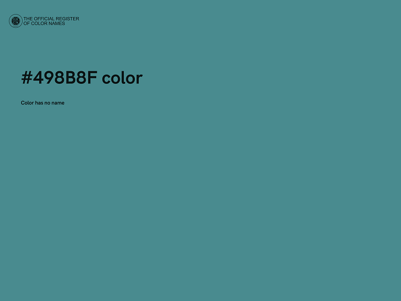 #498B8F color image