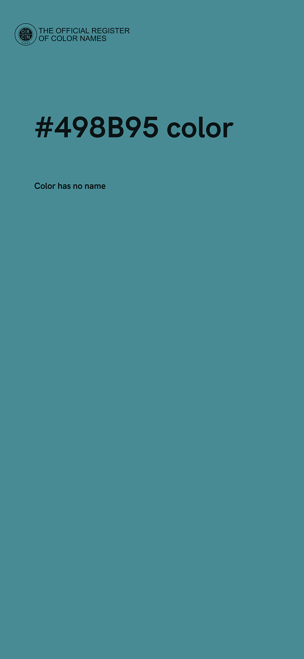 #498B95 color image