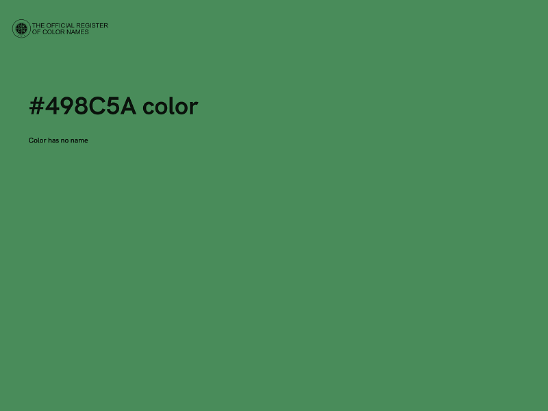 #498C5A color image