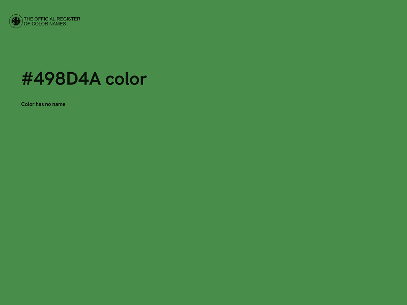 #498D4A color image