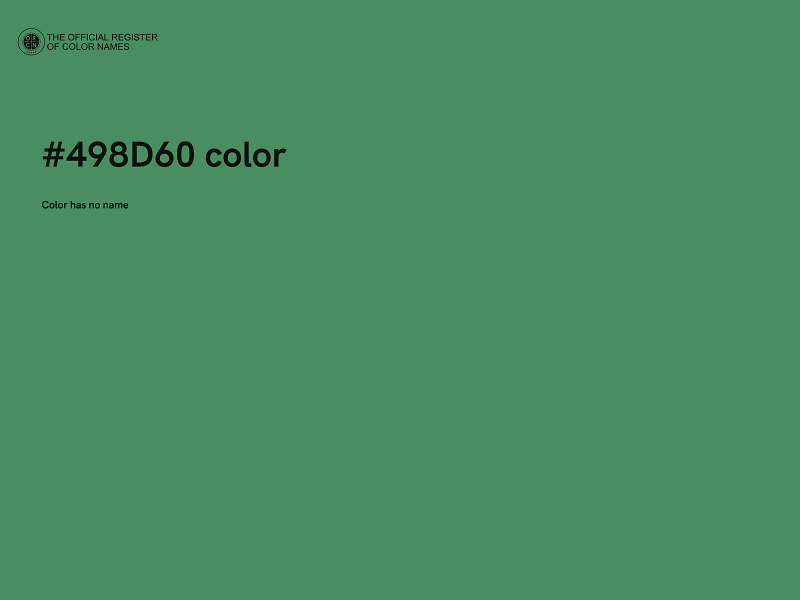 #498D60 color image