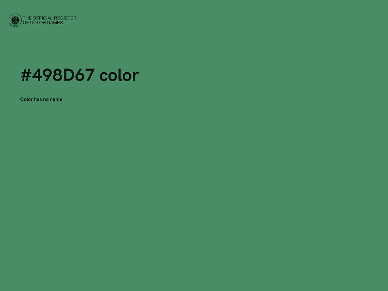 #498D67 color image