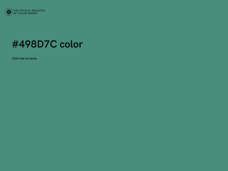 #498D7C color image