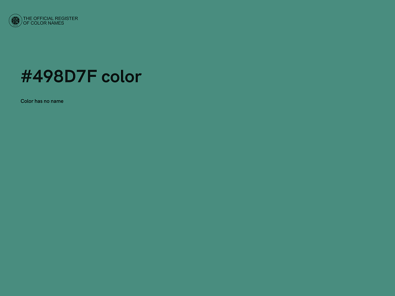 #498D7F color image